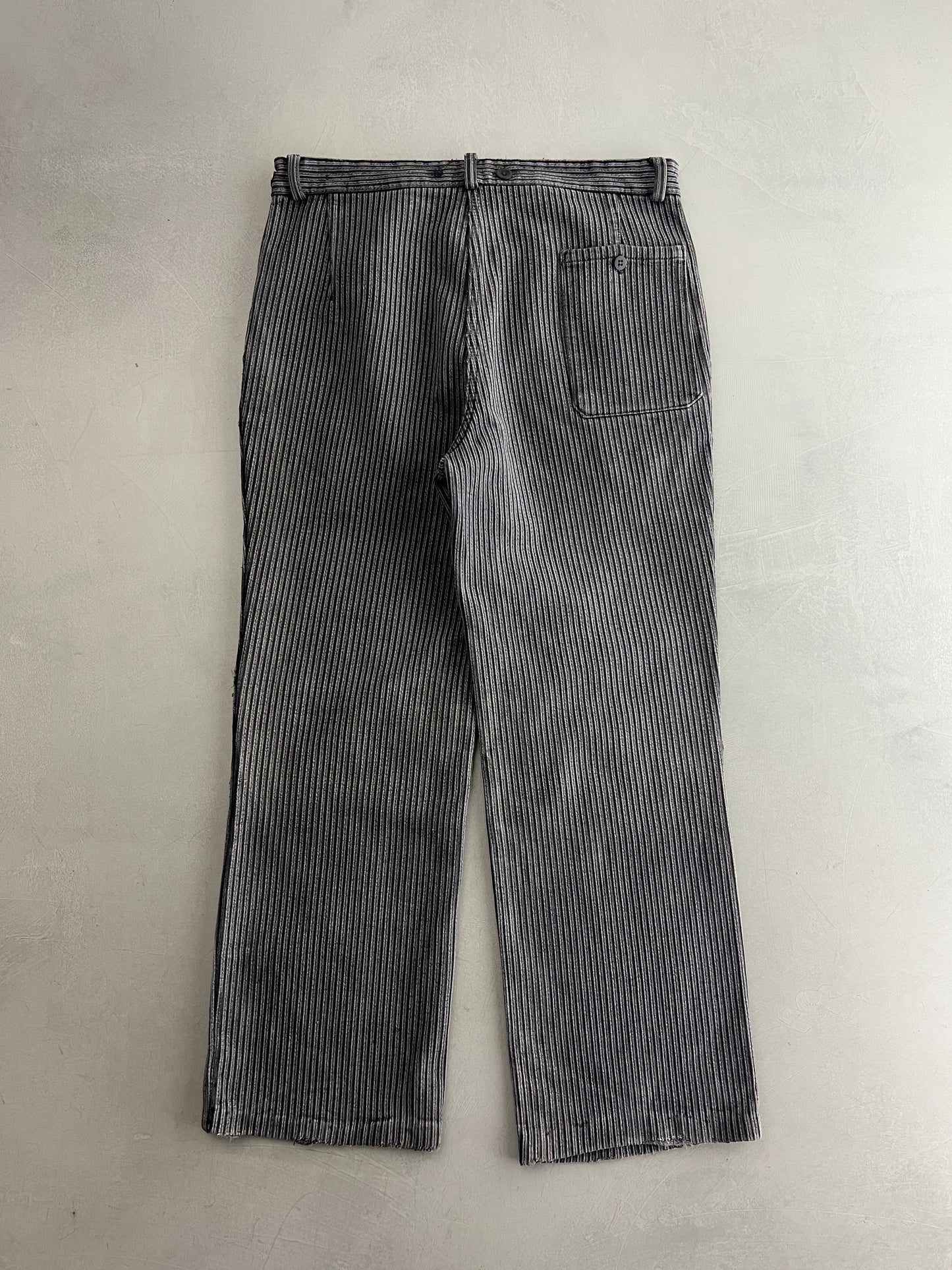 1950's French Salt n Pepper Work Pants [32"]