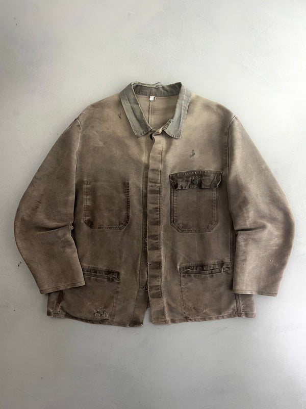 Faded French Moleskin Chore Jacket [L]