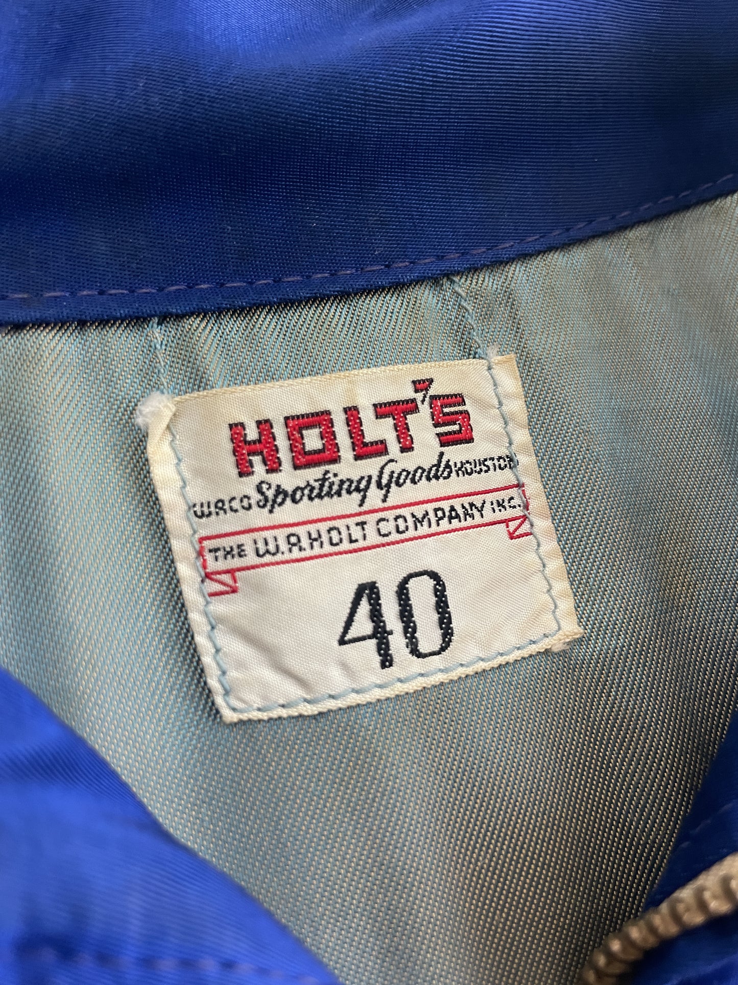 60's Holt's Satin Varsity Jacket [M]