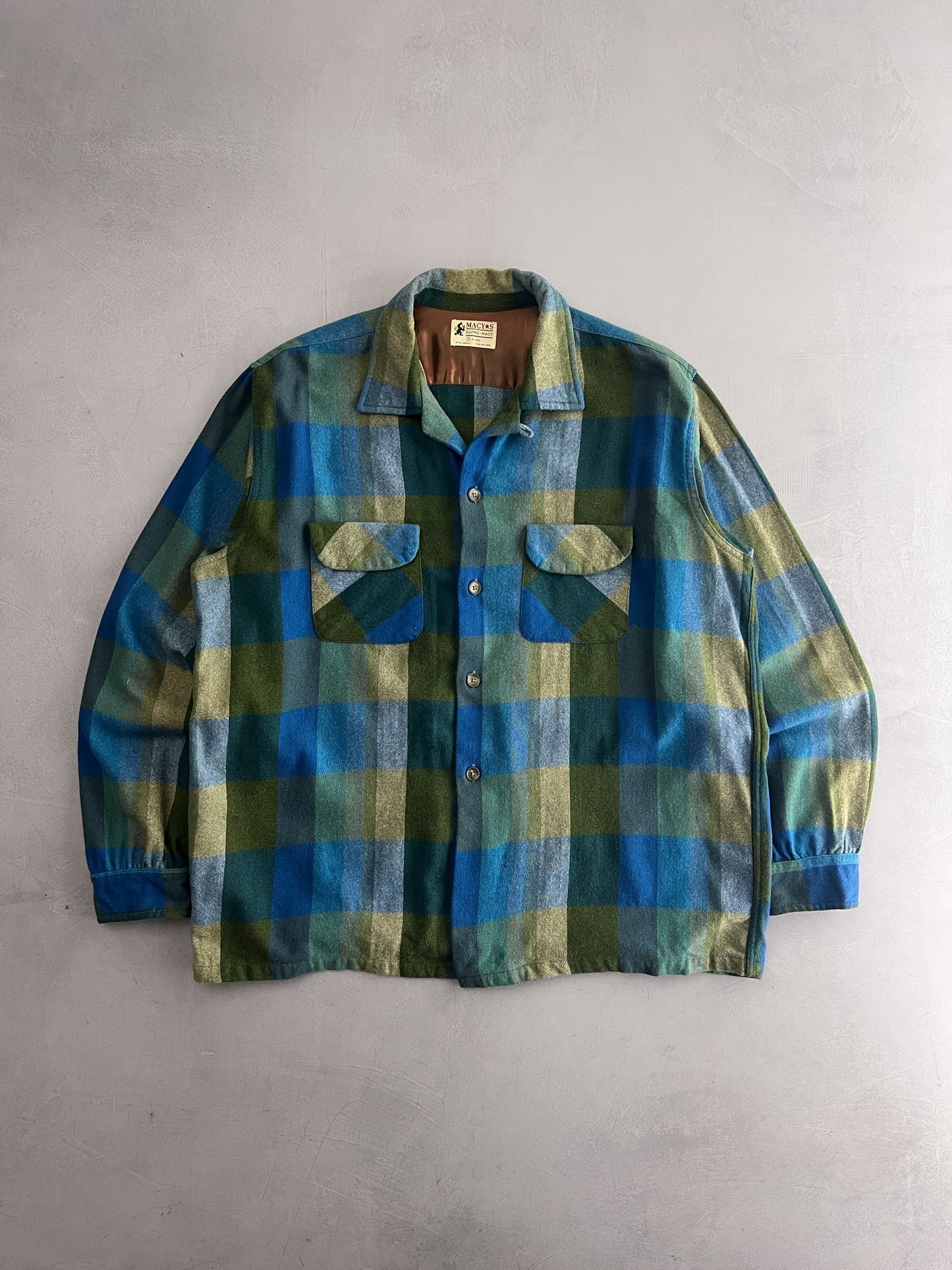 60's Macy's Loop Collar Shirt [L/XL]