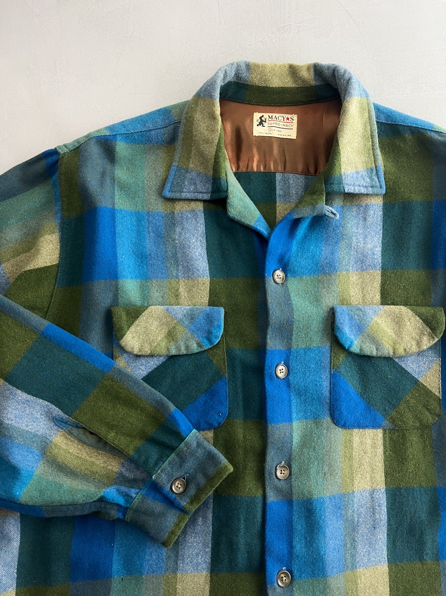 60's Macy's Loop Collar Shirt [L/XL]