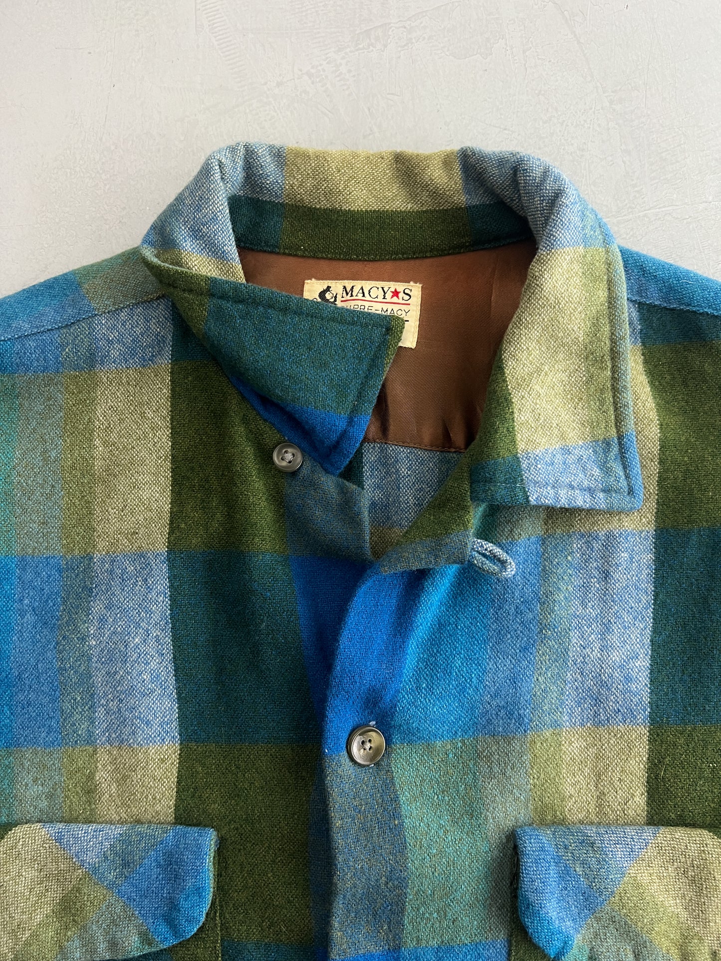 60's Macy's Loop Collar Shirt [L/XL]