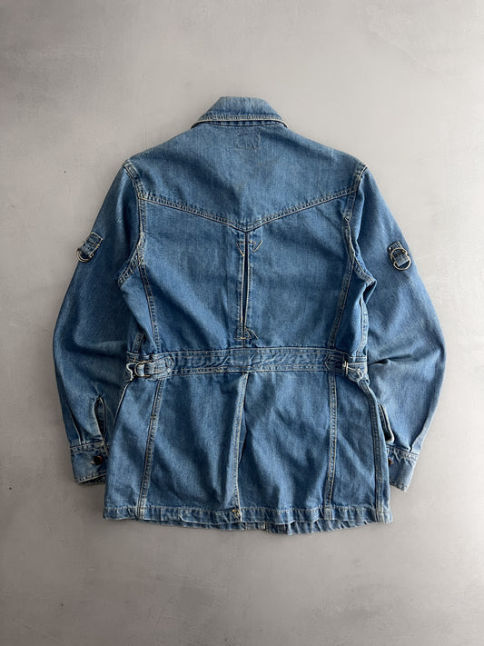 70's Montgomery Ward "Safari" Denim Jacket [M]