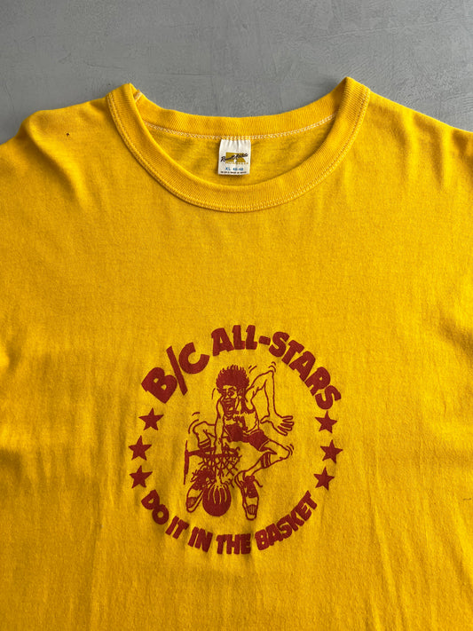 70's Russel BC 'Do It In The Basket' Tee [XL]