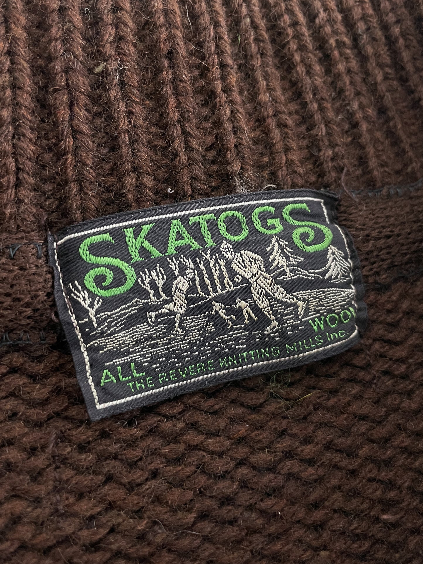 50's Skatogs Quarter Zip Wool Pullover [XS]