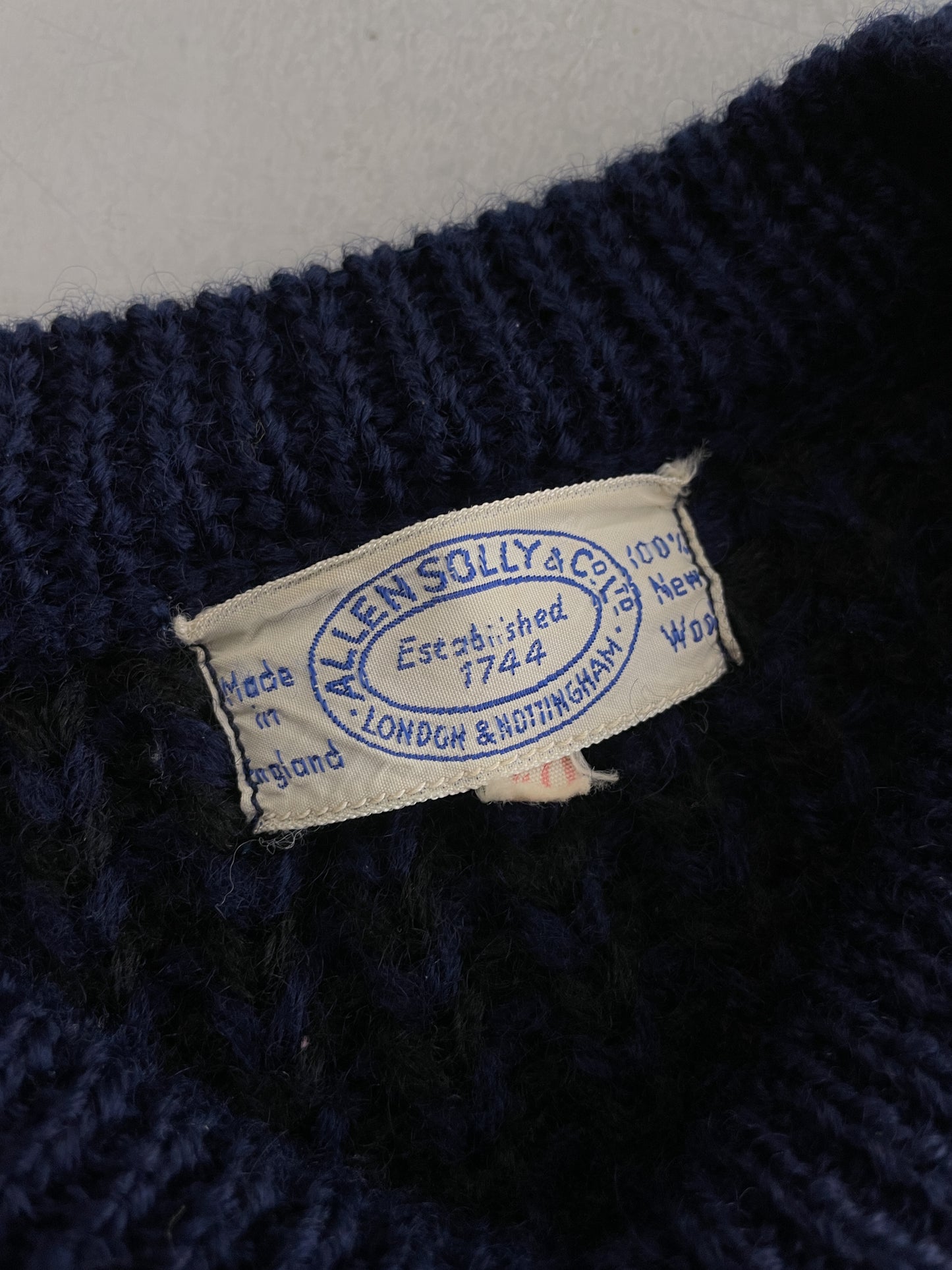 60's British V-Neck Sweater [M]