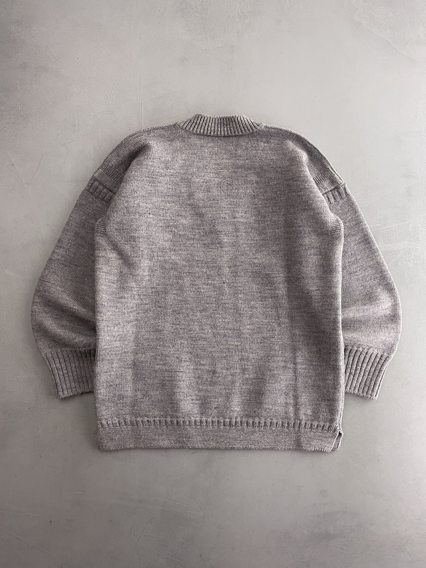 British Guernsey V-Neck Sweater [M]