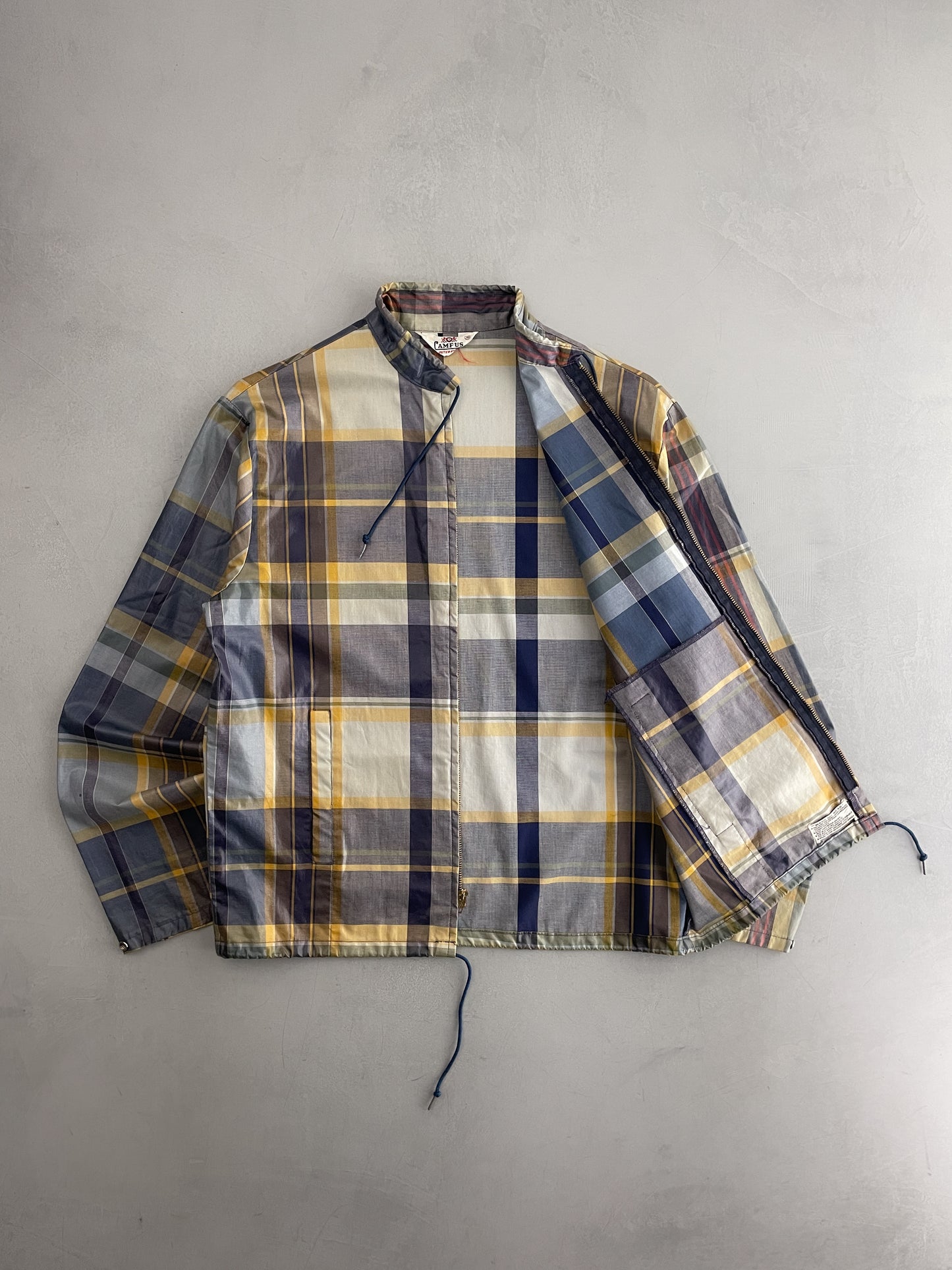 70's Campus Madras Windbreaker [L]