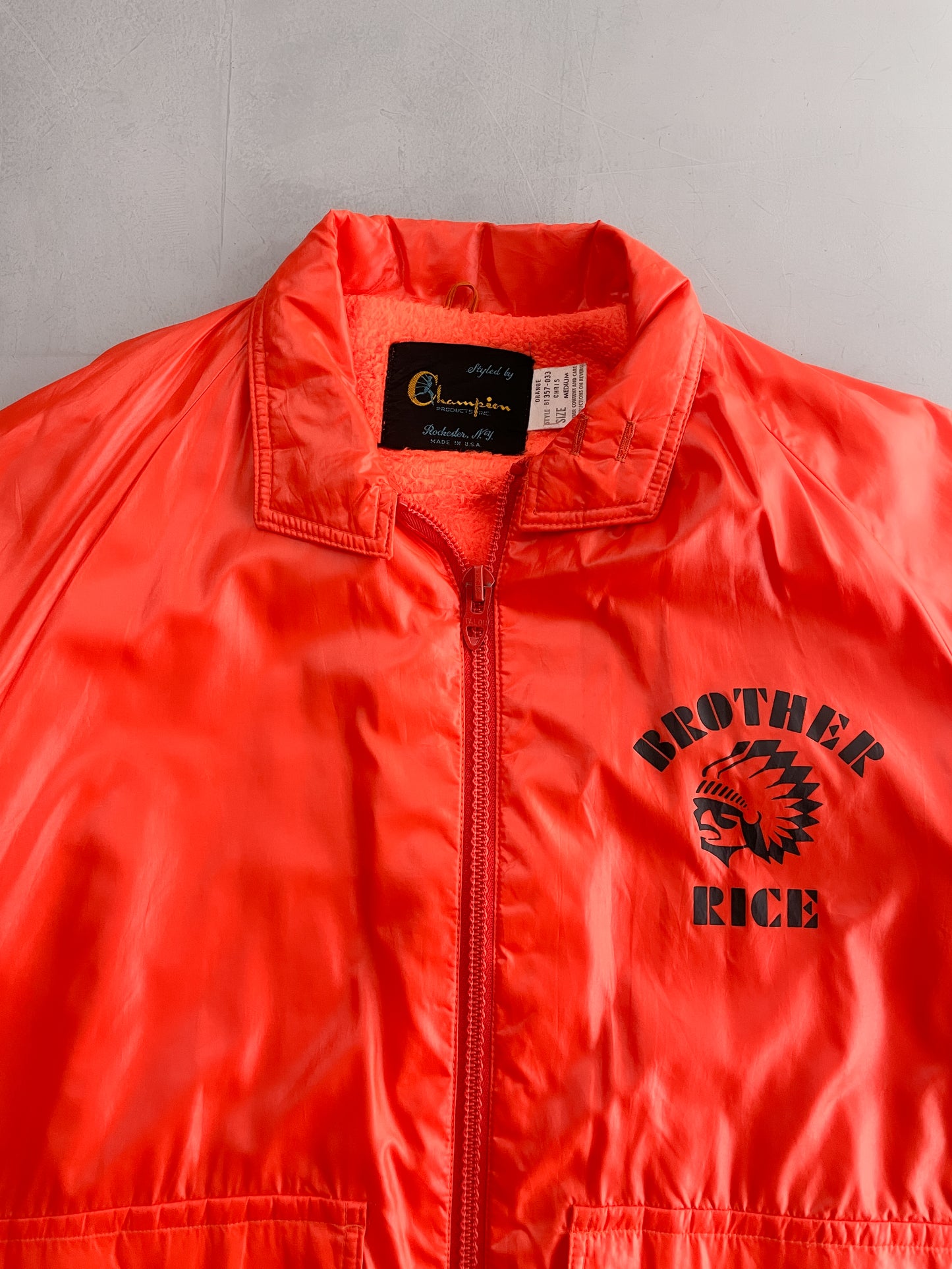 70's Champion Running Man 'Brother Rice' Windbreaker [L]