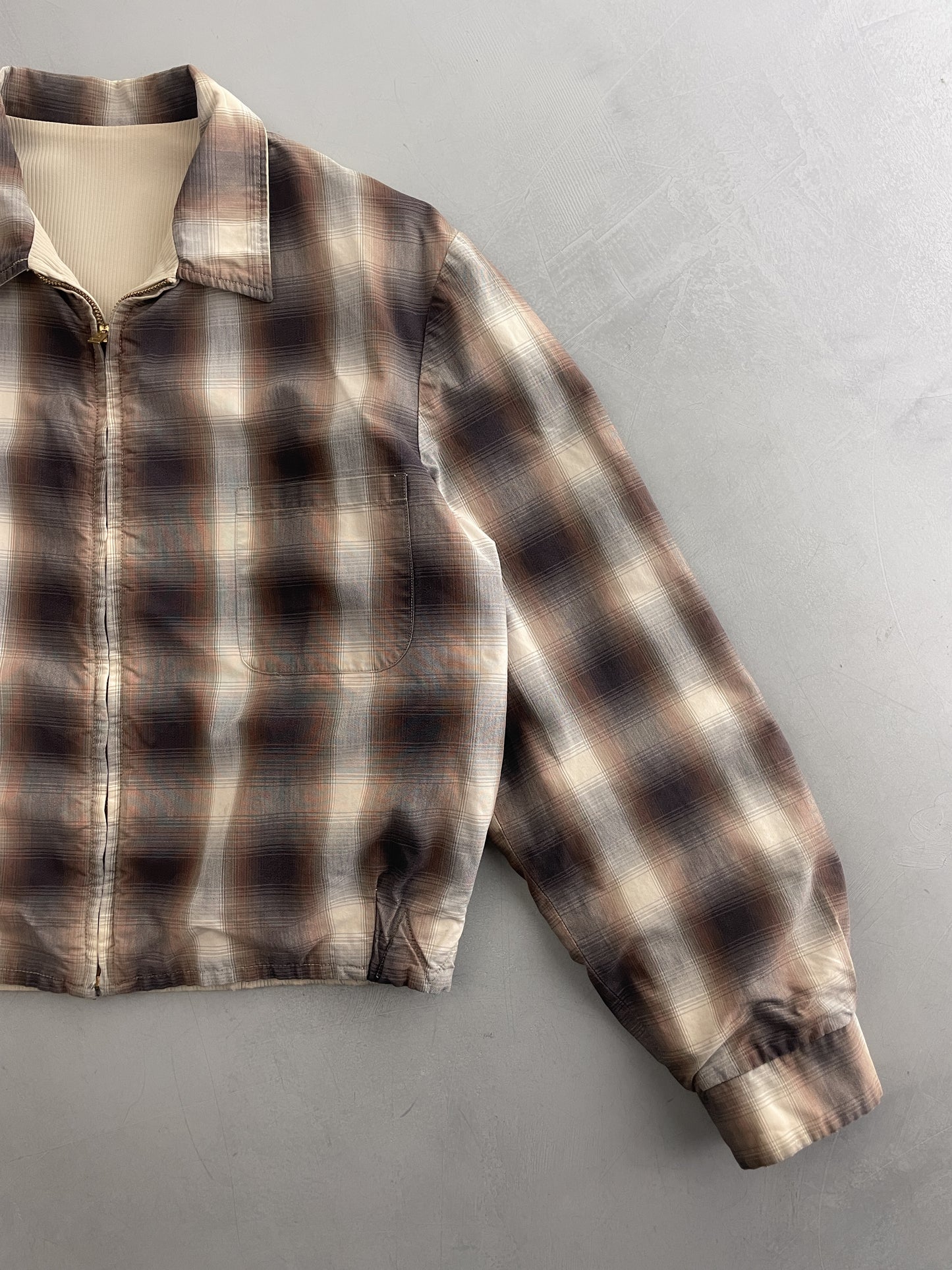 60's McGregor Reversible Plaid Jacket [M/L]