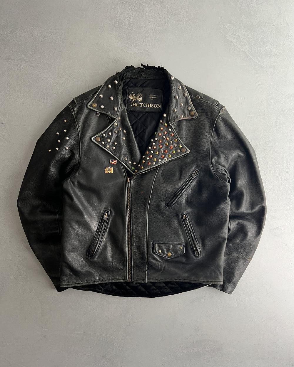 Studded Biker Jacket [L]