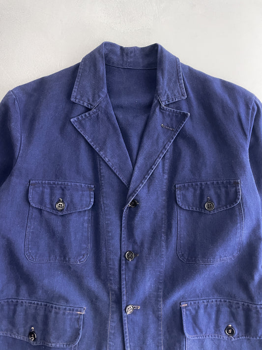 50's Au Molinel French Indigo Work Jacket [M]