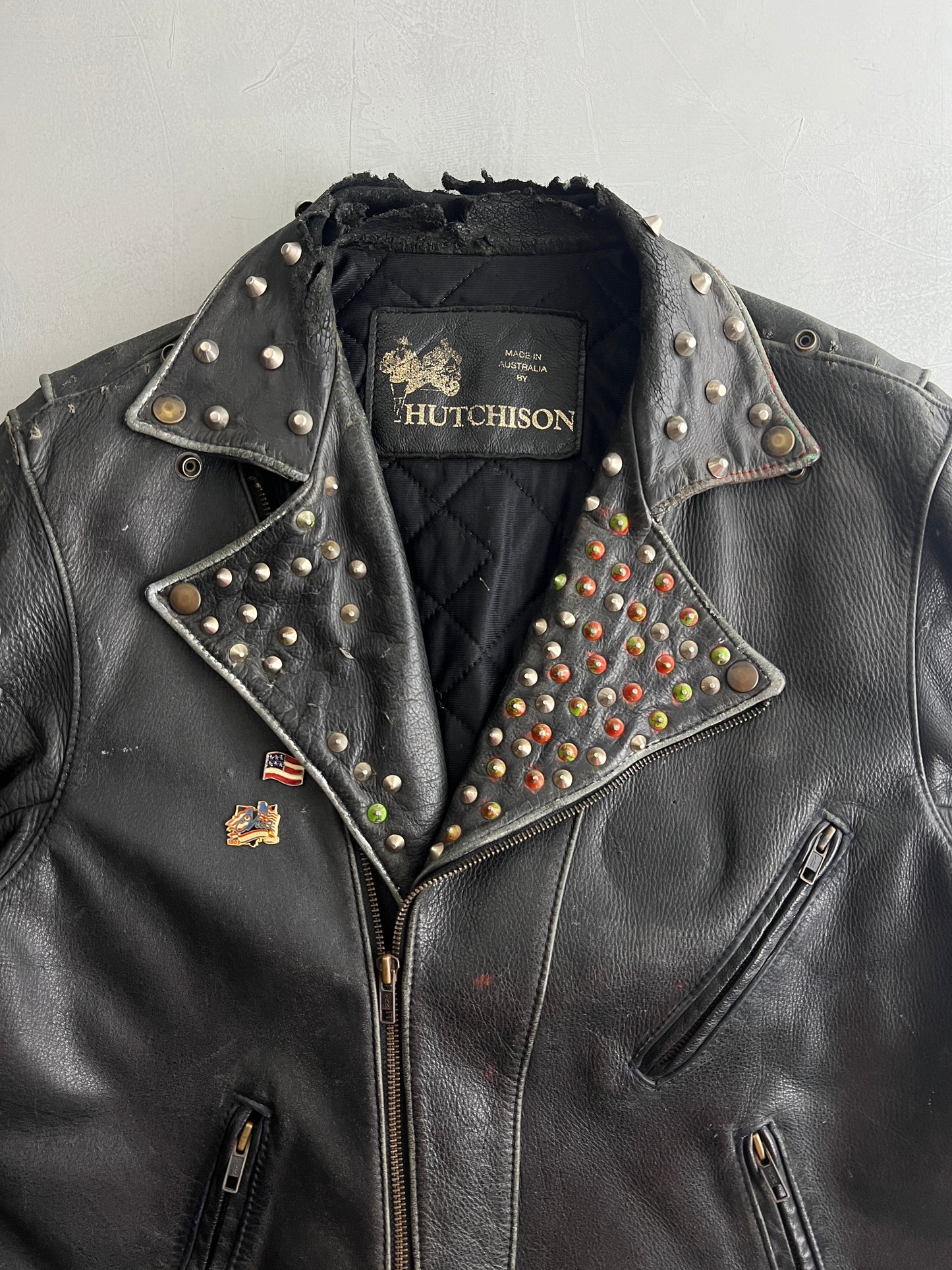 Studded Biker Jacket [L]