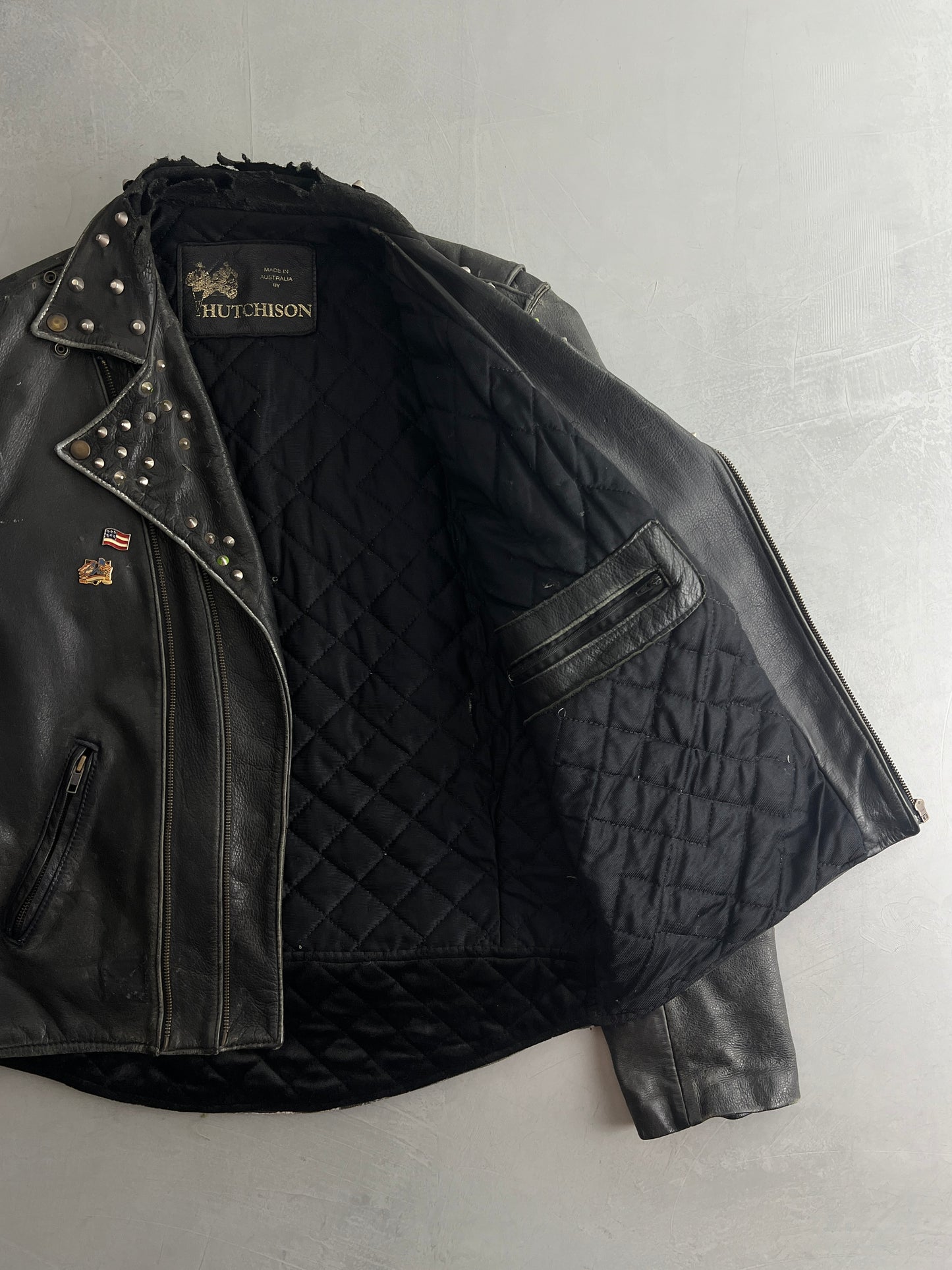 Studded Biker Jacket [L]