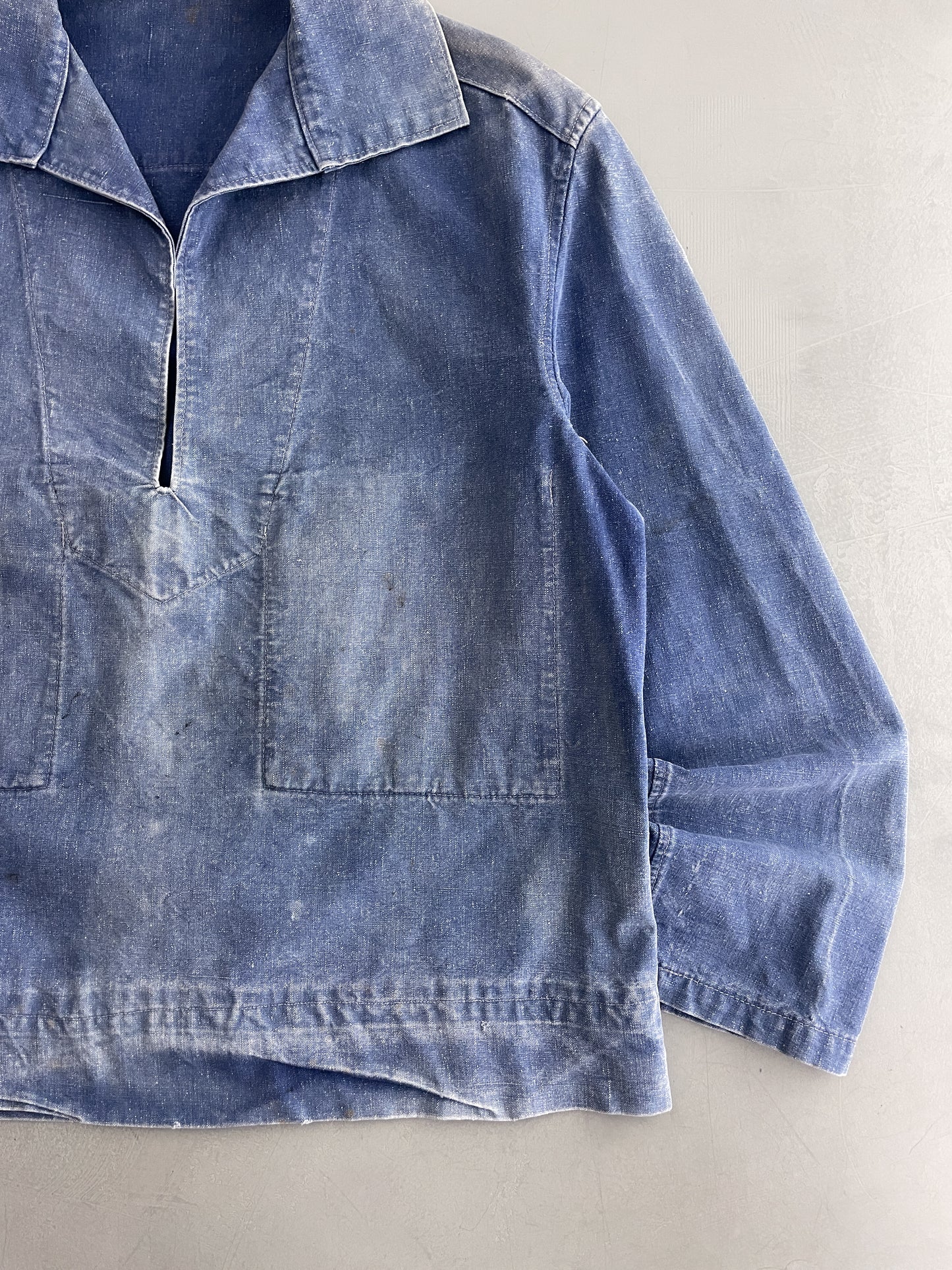 60's French Indigo Sailing Smock [L]