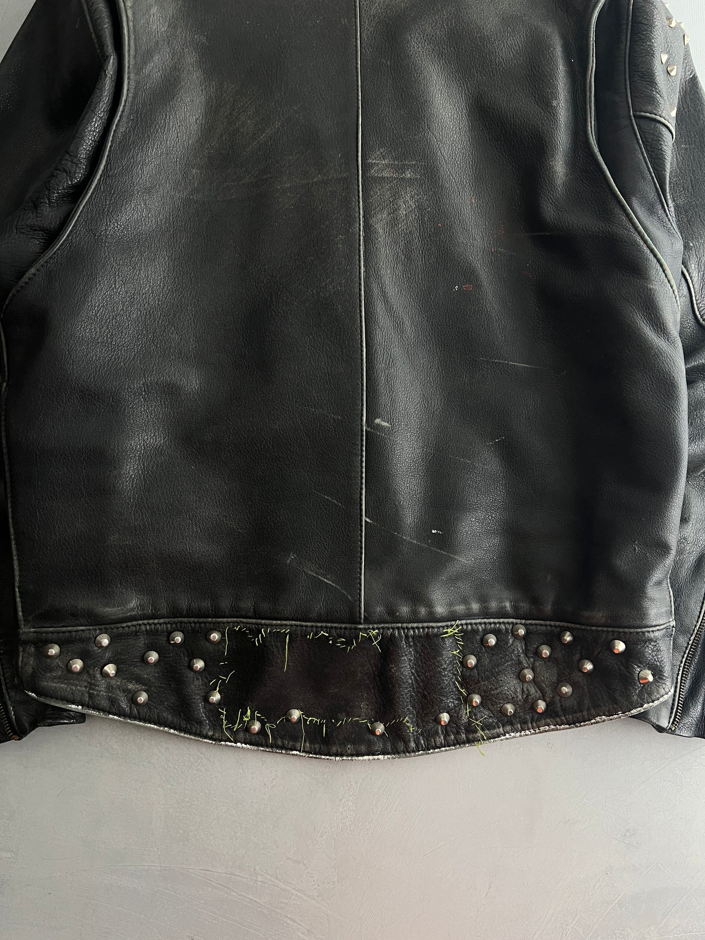 Studded Biker Jacket [L]