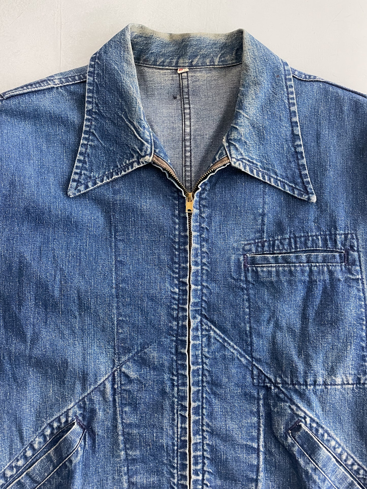 U.S.N Merchant Marine Selvage Denim Jacket [L/XL]