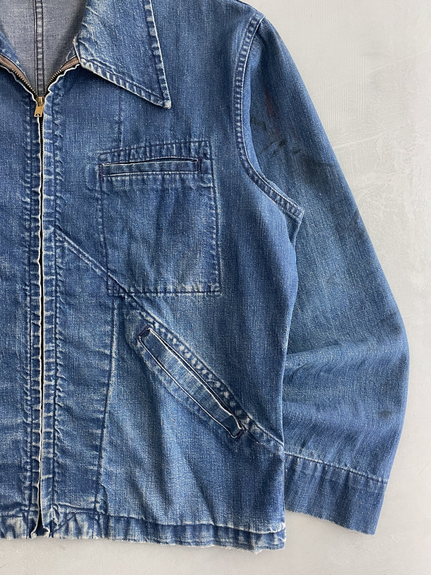 U.S.N Merchant Marine Selvage Denim Jacket [L/XL]