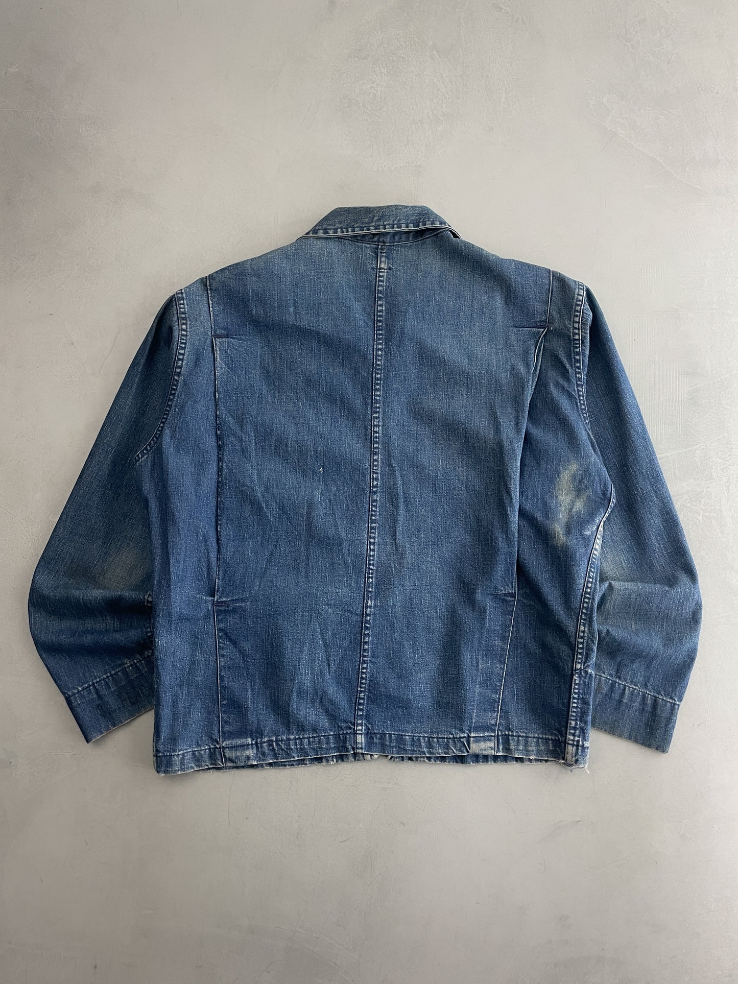 U.S.N Merchant Marine Selvage Denim Jacket [L/XL]