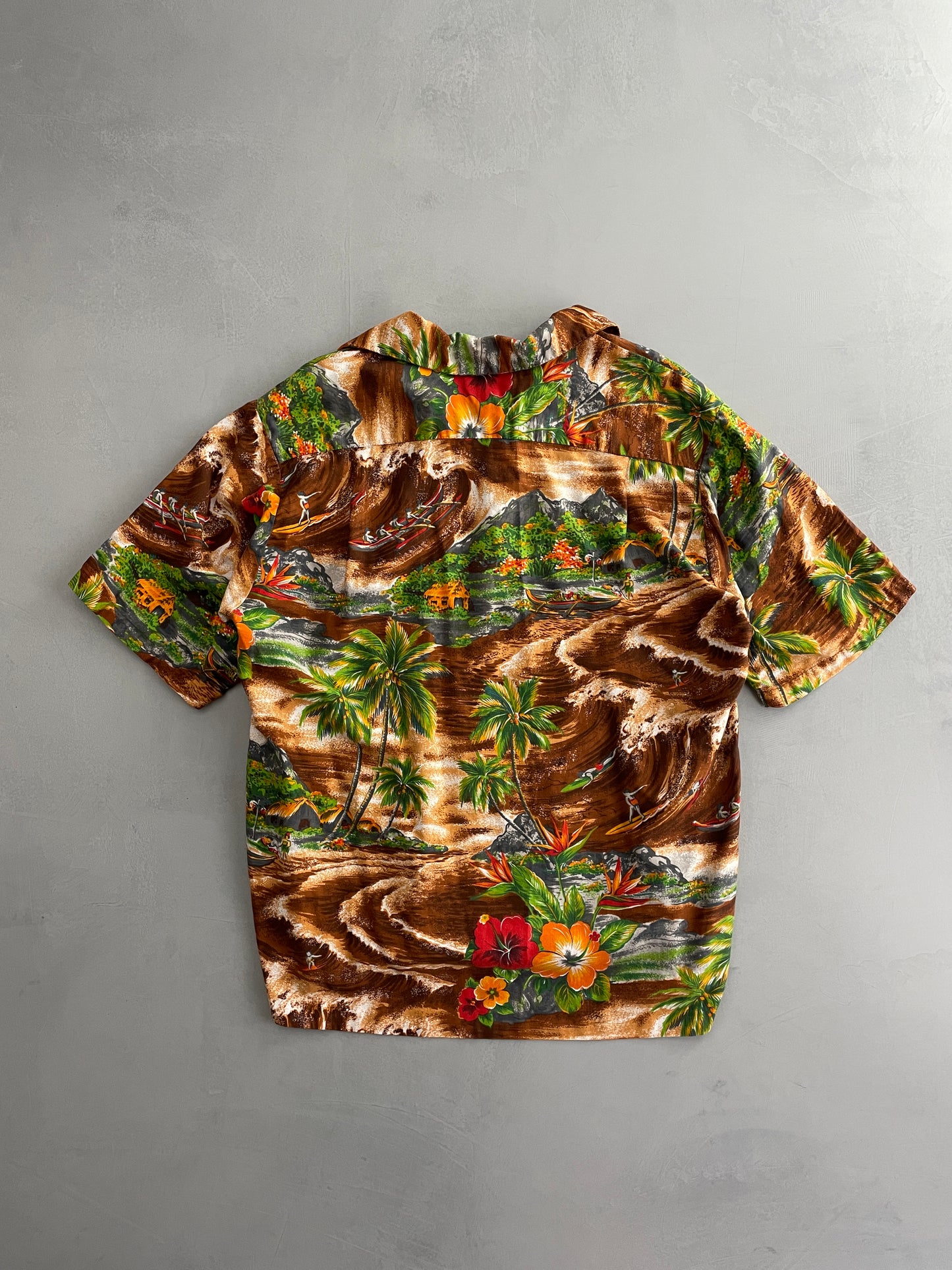 60's Hawaiian Shirt [L]