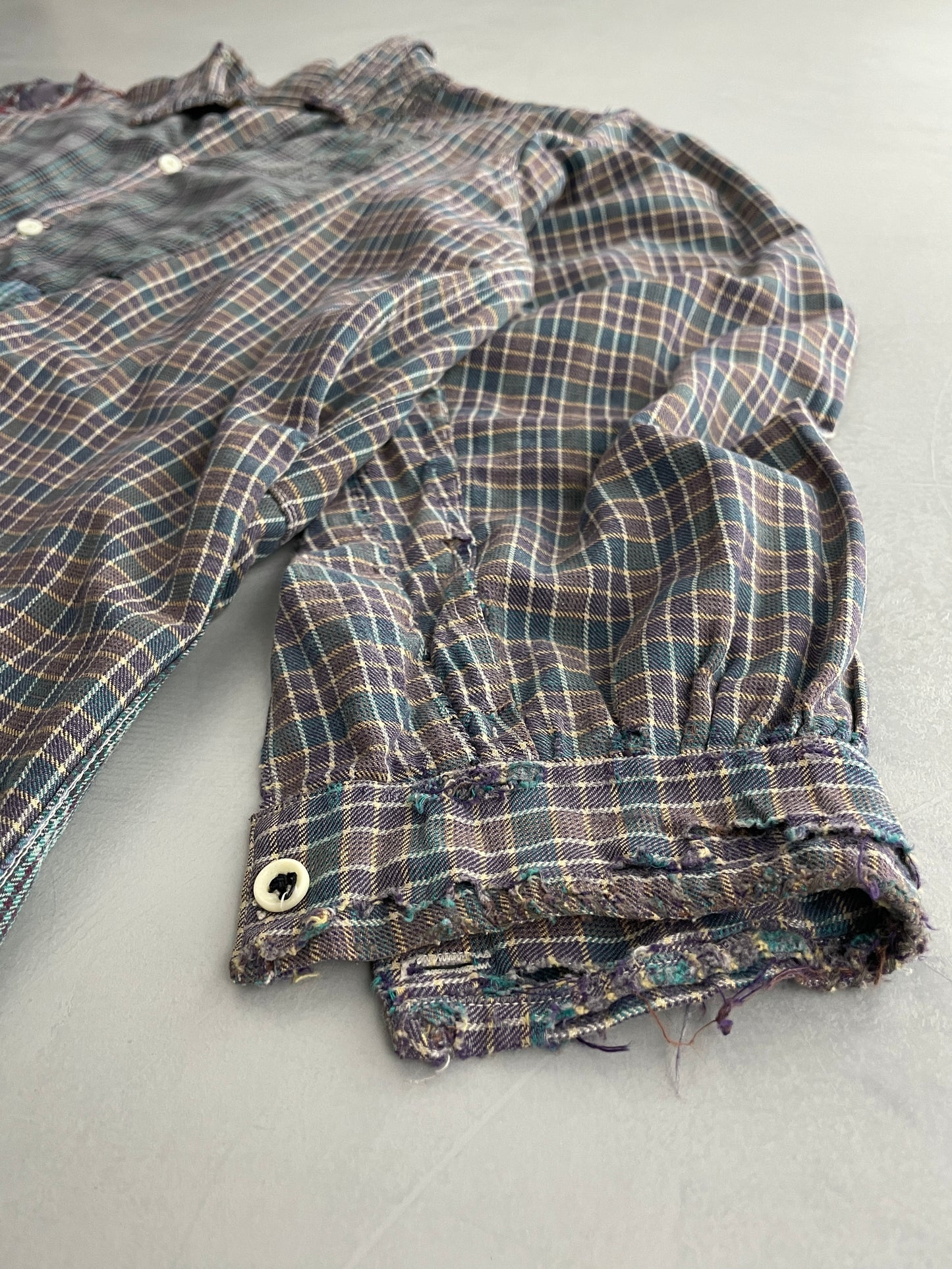 Heavily Repaired French Work Shirt [L]