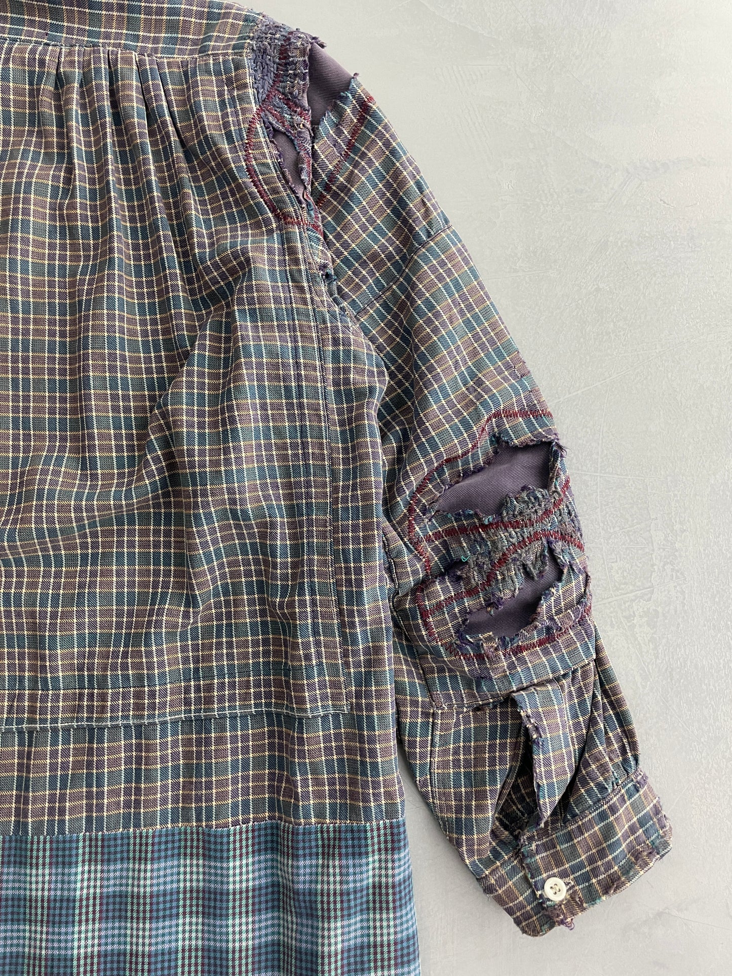 Heavily Repaired French Work Shirt [L]