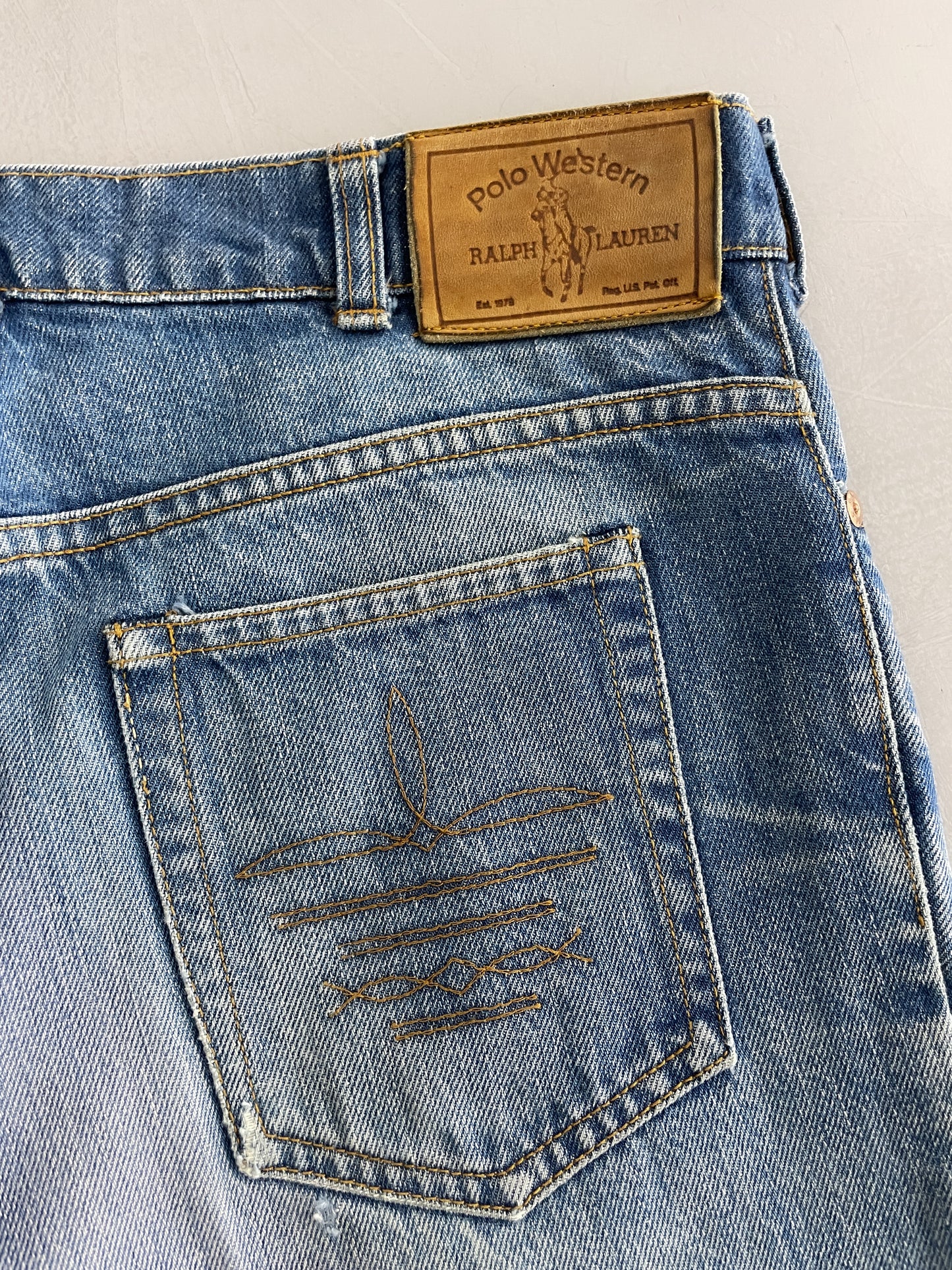 70's Ralph Lauren Polo Western Denim Jeans [32"]