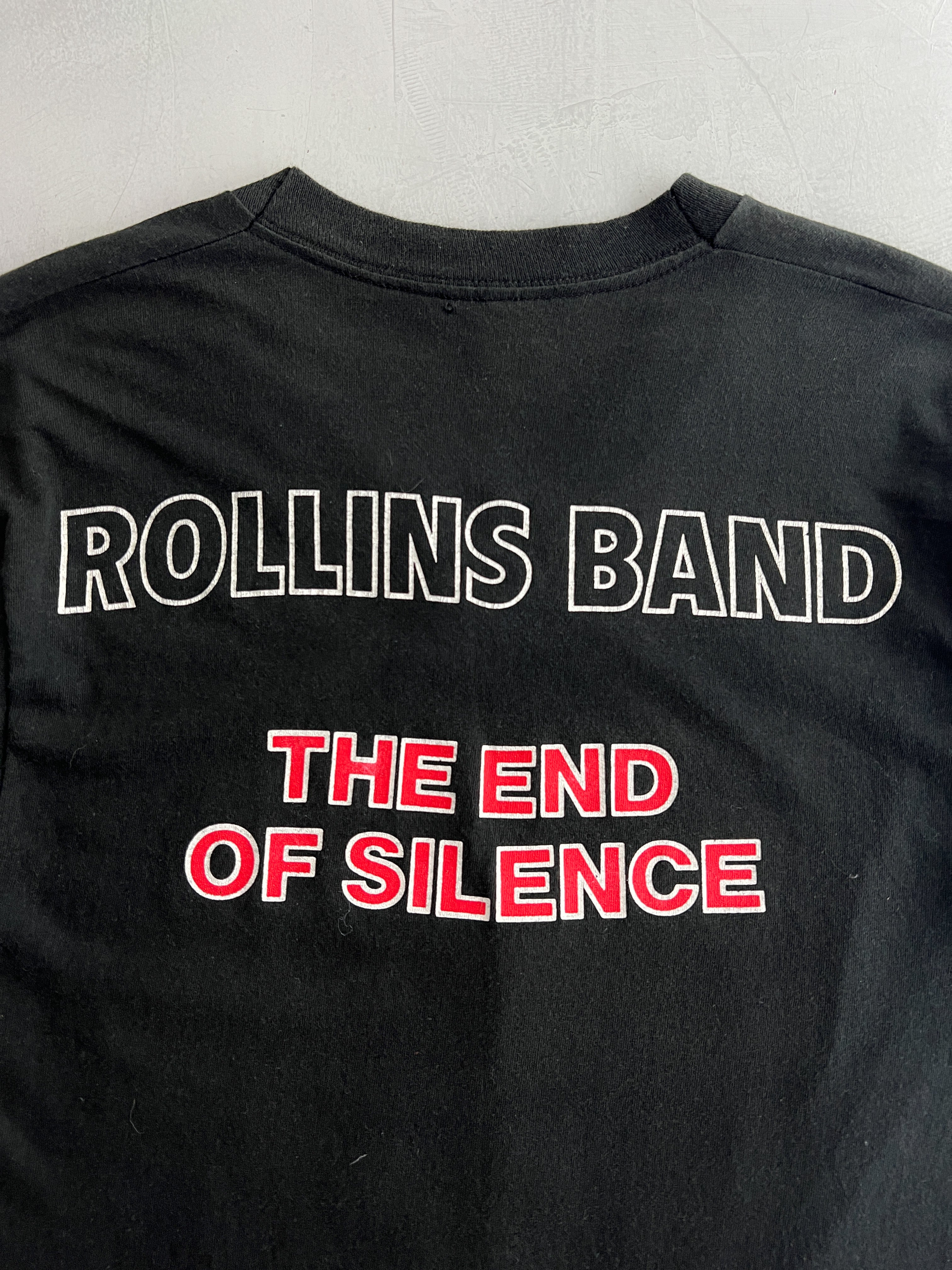 ROLLINS BAND　THE END OF SILENCE Tシャツ　黒　L ROLLINS BAND THE END OF SILENCE Tシャツ 黒 L