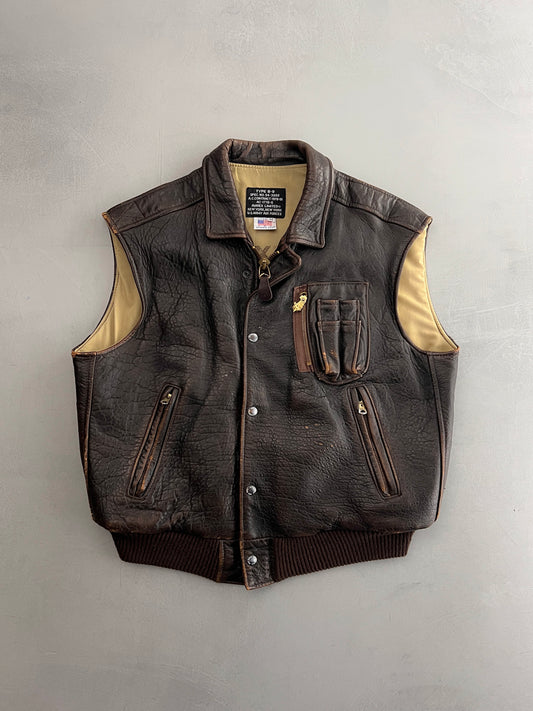 Averix B-9 Leather Vest [L]