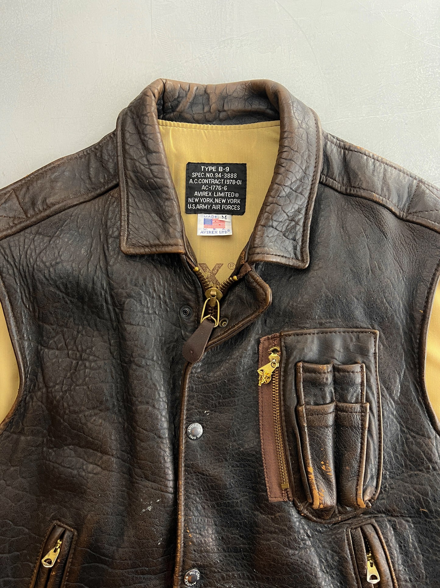 Averix B-9 Leather Vest [L]