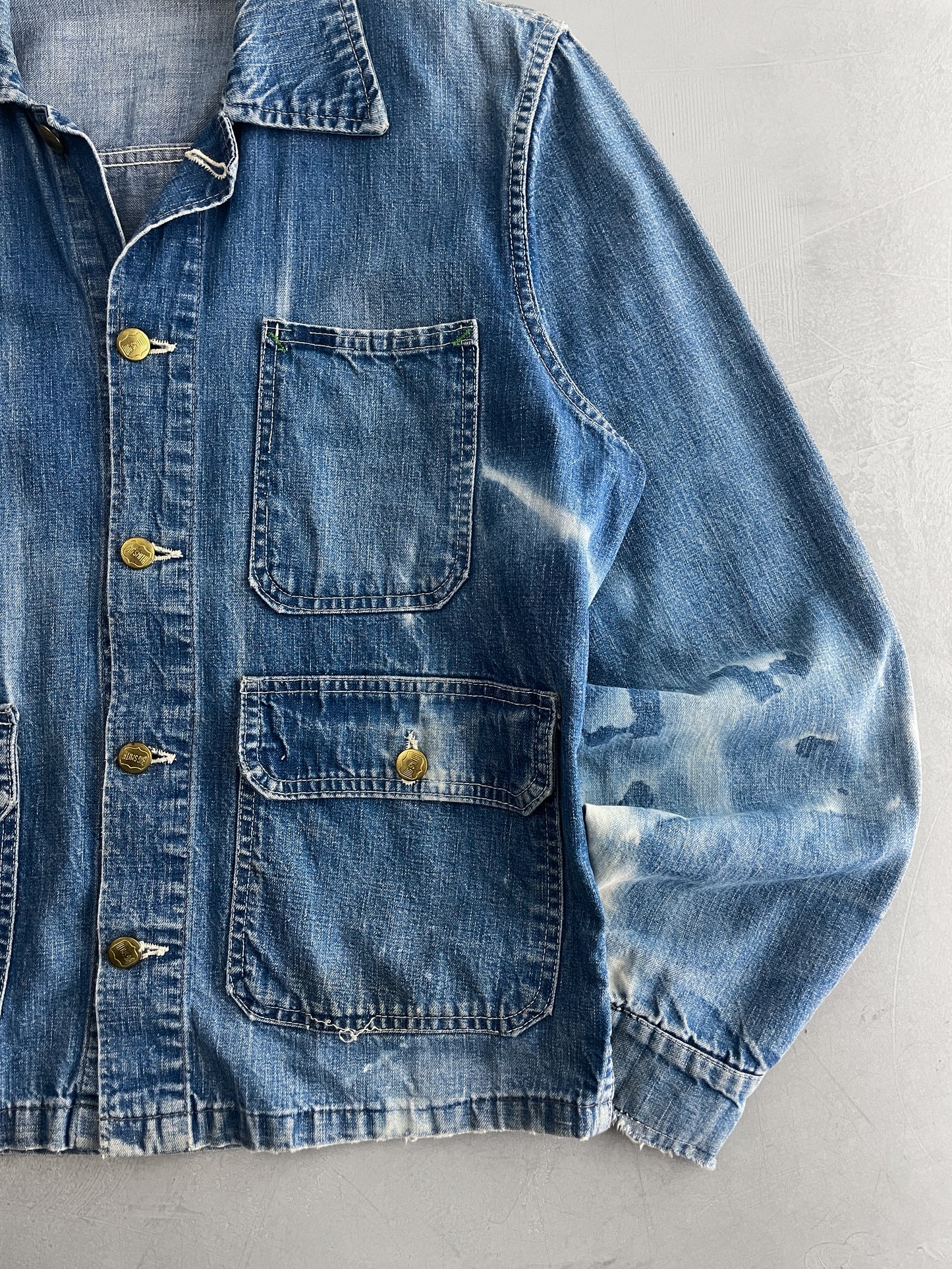 70's Union Made Big Smith Denim Engineer Jacket [L]