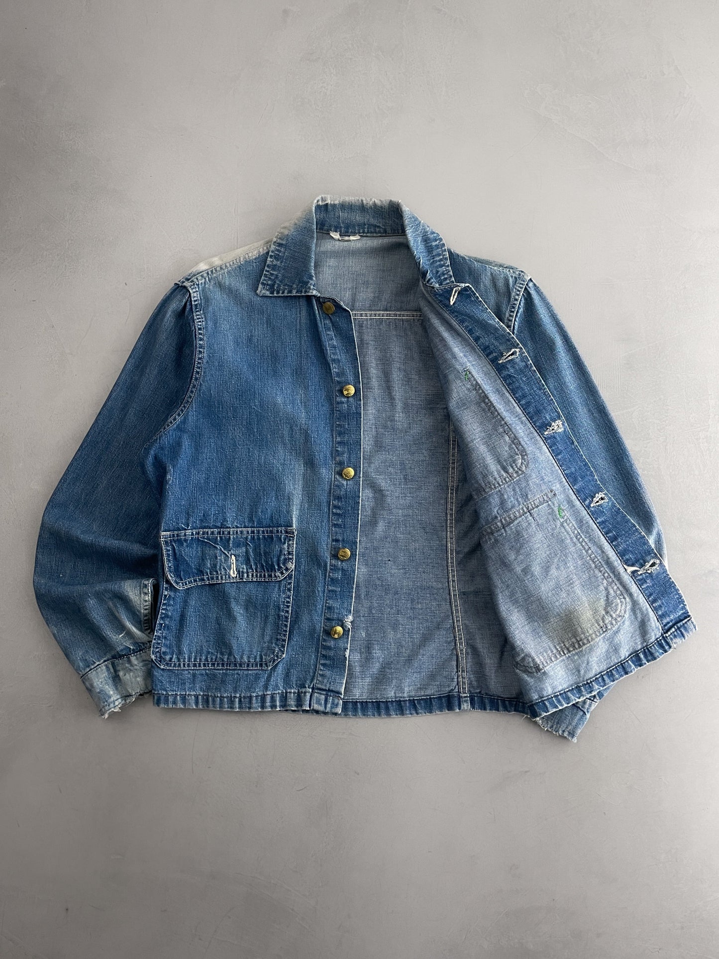 70's Union Made Big Smith Denim Engineer Jacket [L]