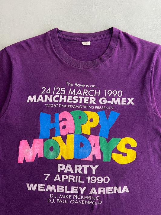 Rare '90 HAPPY MONDAYS Tee [L]