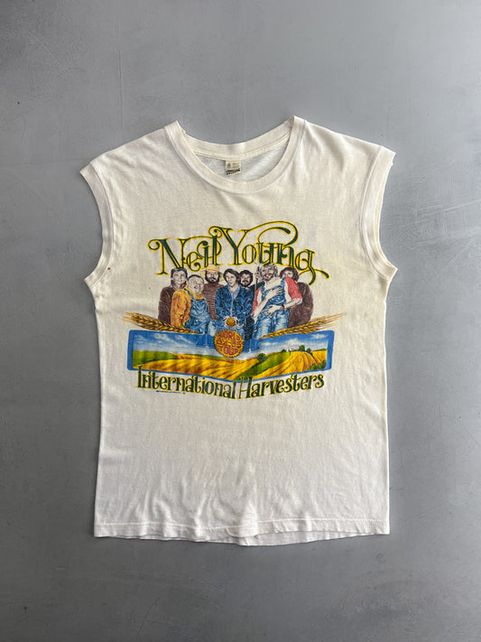 '84 Neil Young 'International Harvests' Tank Top [M]