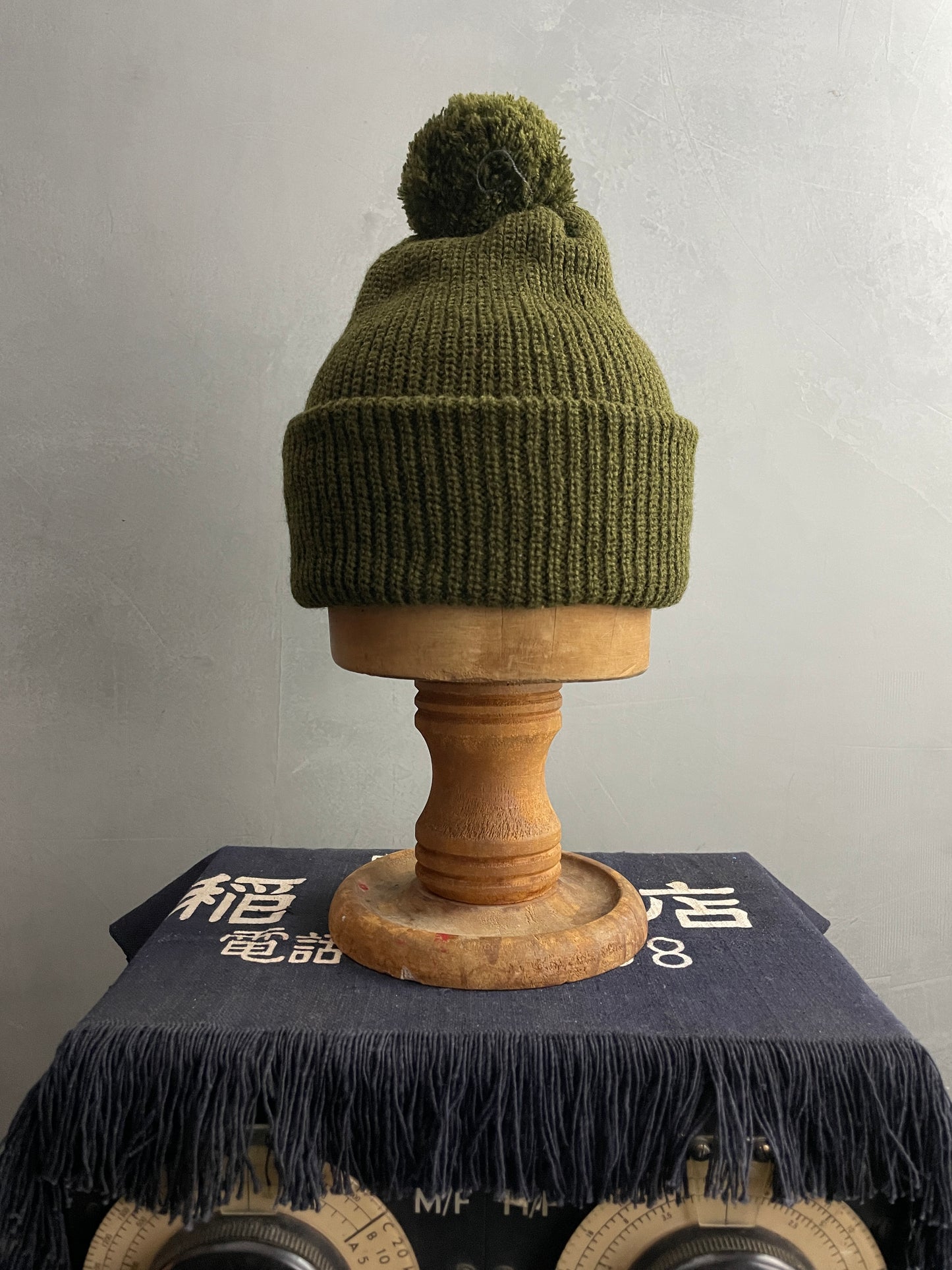 Knitted Beanie - Green