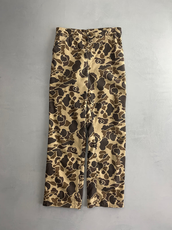 Quilted Duck Camo Hunting Pants [34"]