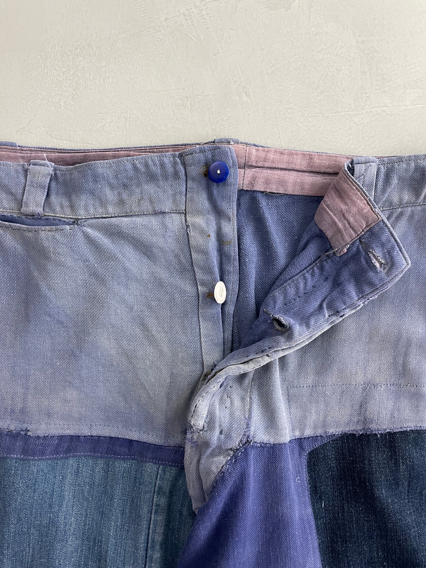 Patch/Repaired French Work Pants [35"]