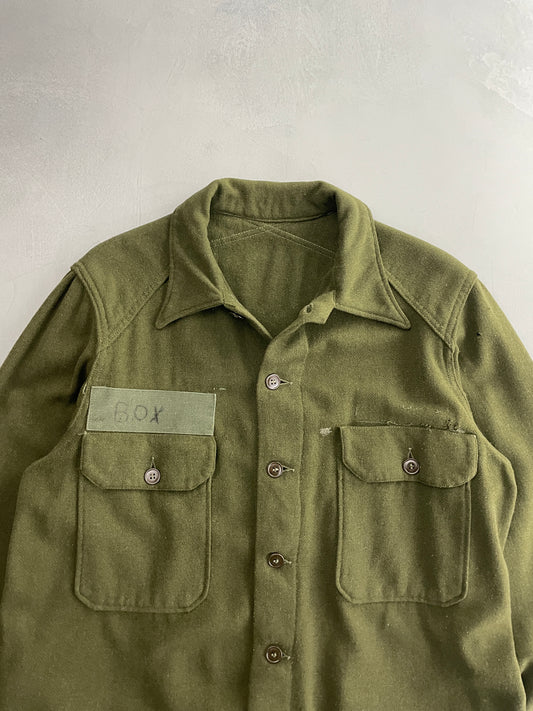 50's U.S. Army Wool Shirt [L]