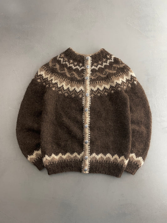 Hand-Knitted Scandinavian Cardigan [M]