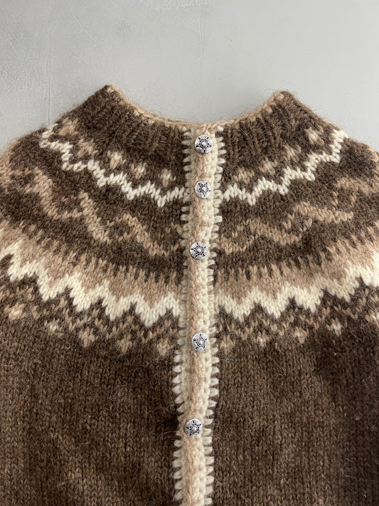 Hand-Knitted Scandinavian Cardigan [M]