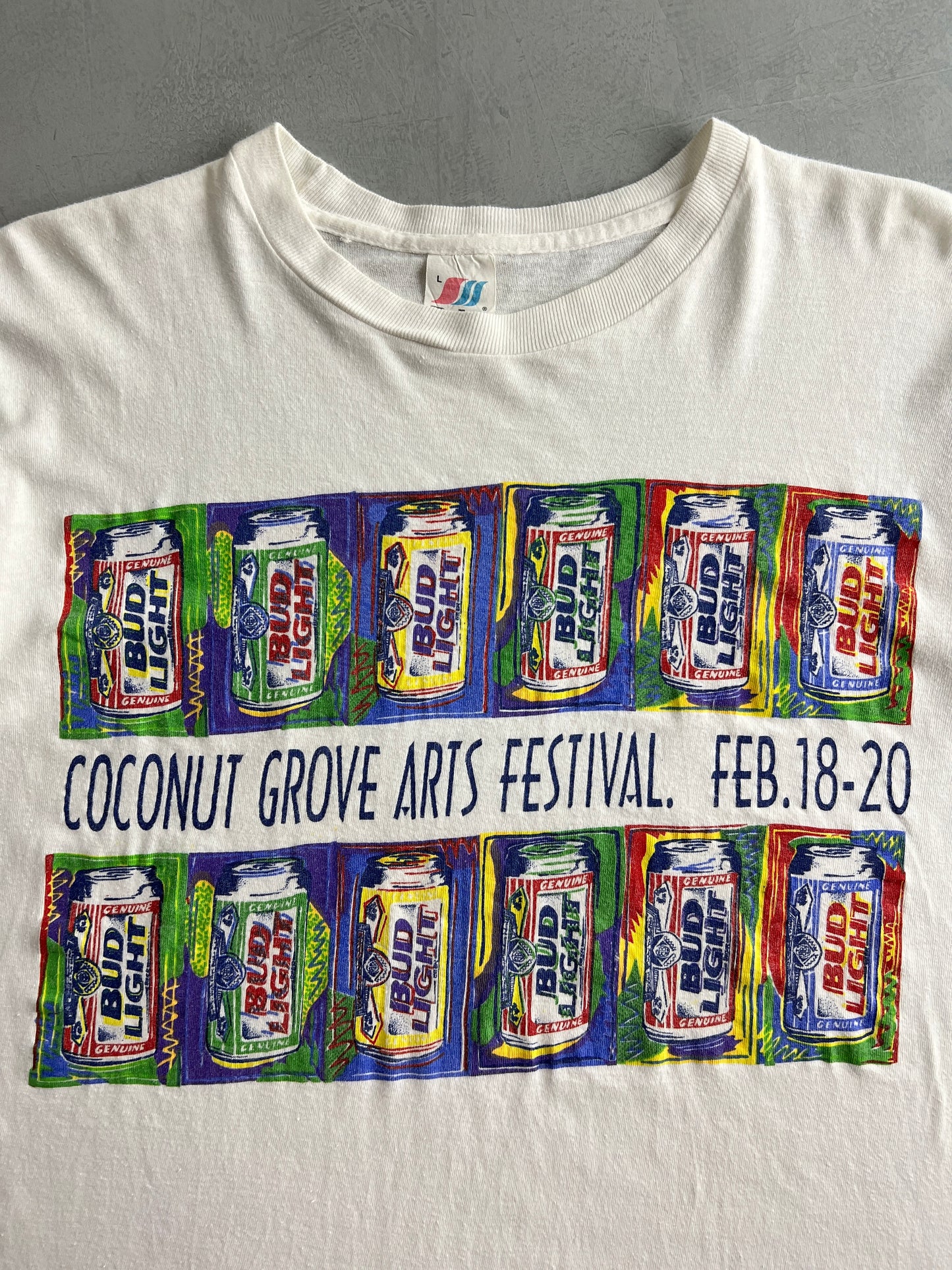 90's Coconut Grove Bud Light Tee [L]