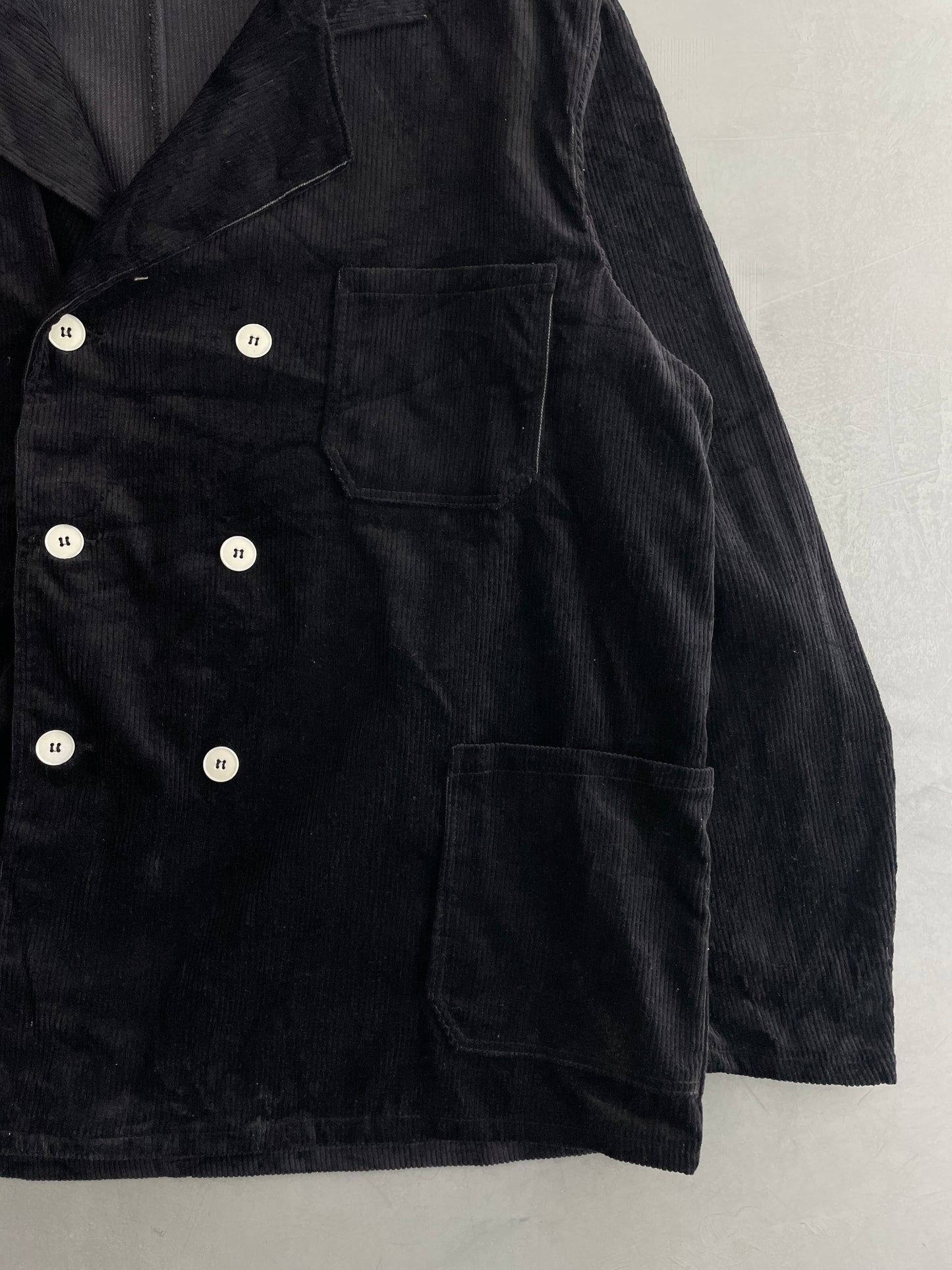 Double Breasted Cord Work Coat [L/XL]