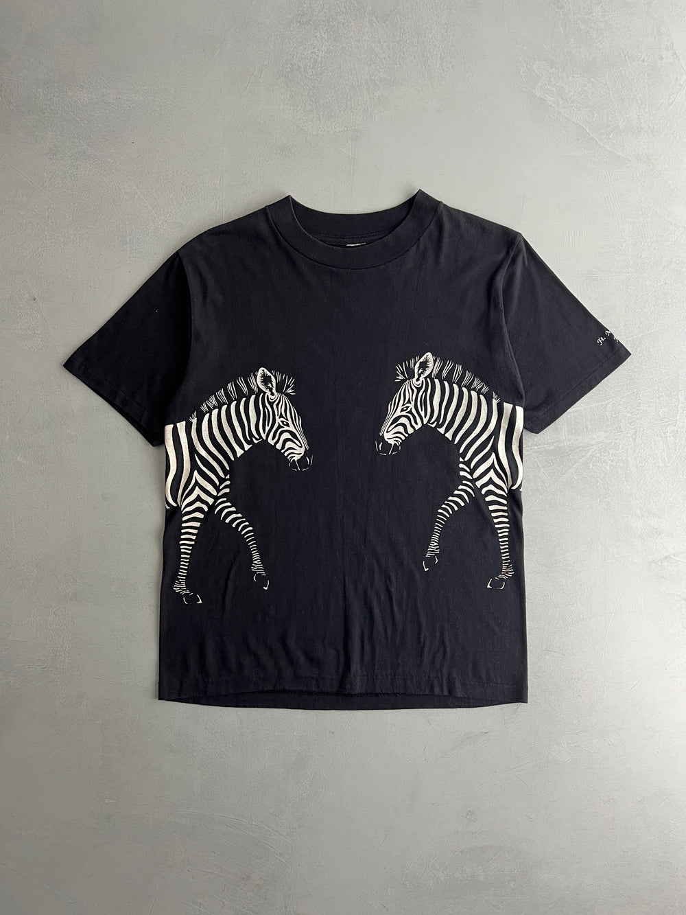 90's Zebra Wraparound Tee [M]