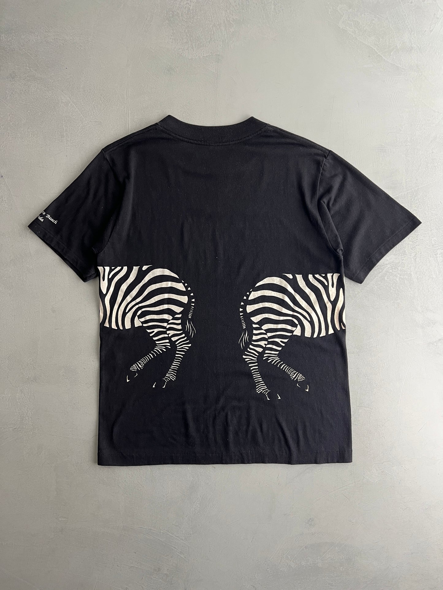 90's Zebra Wraparound Tee [M]