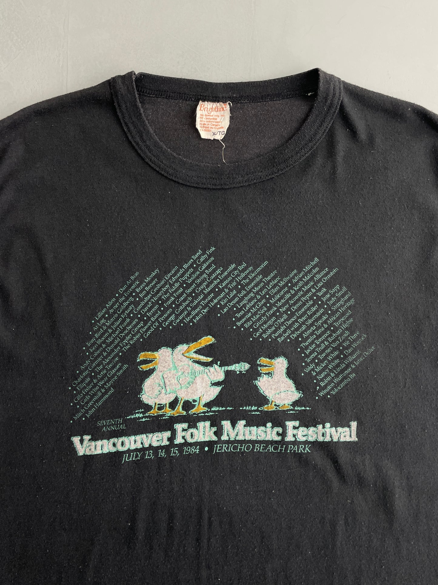 80's Vancouver Folk Music Festival Sleeveless Tee [L]