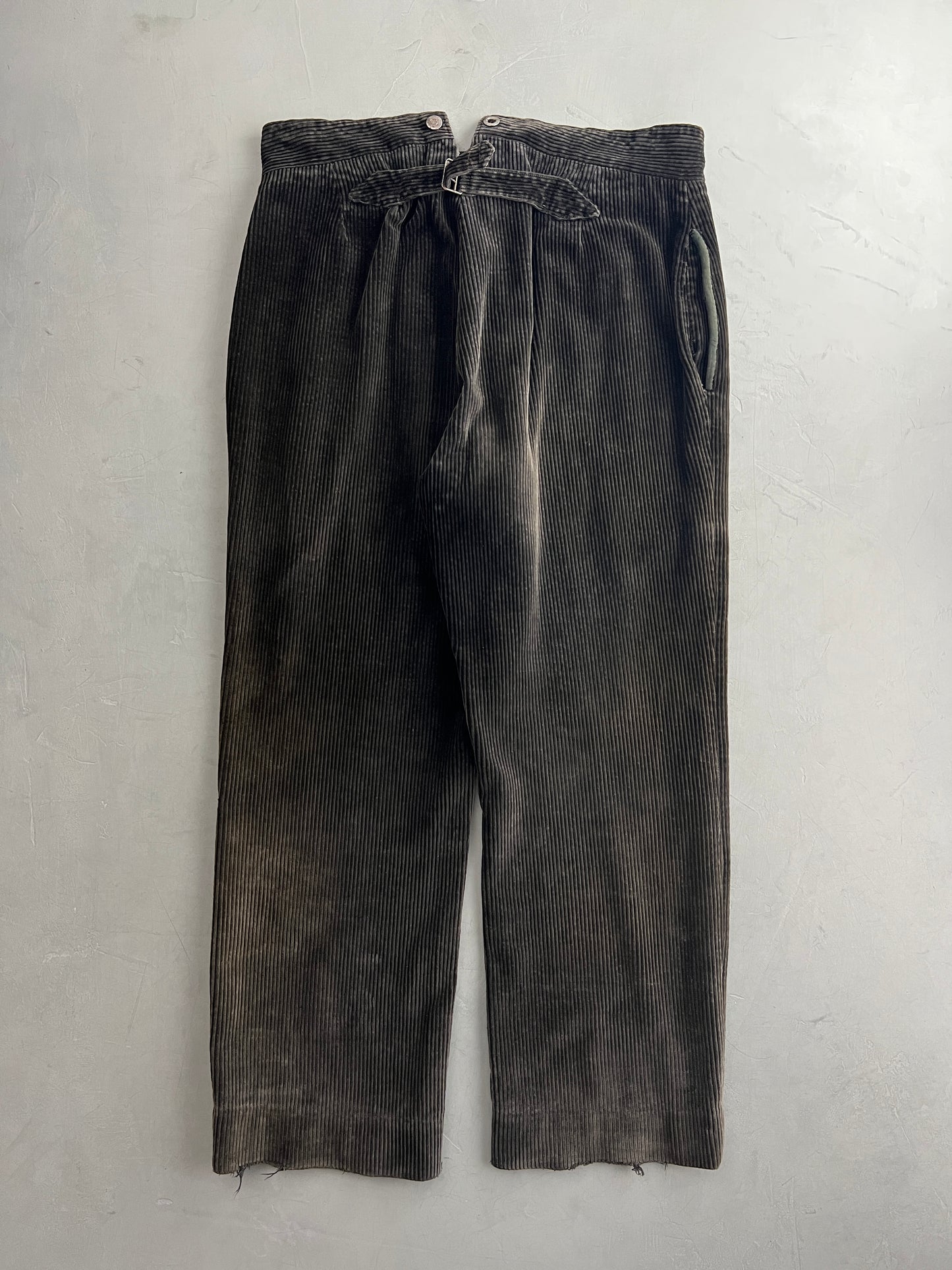 40's French Buckle Back Work Pants [35"]