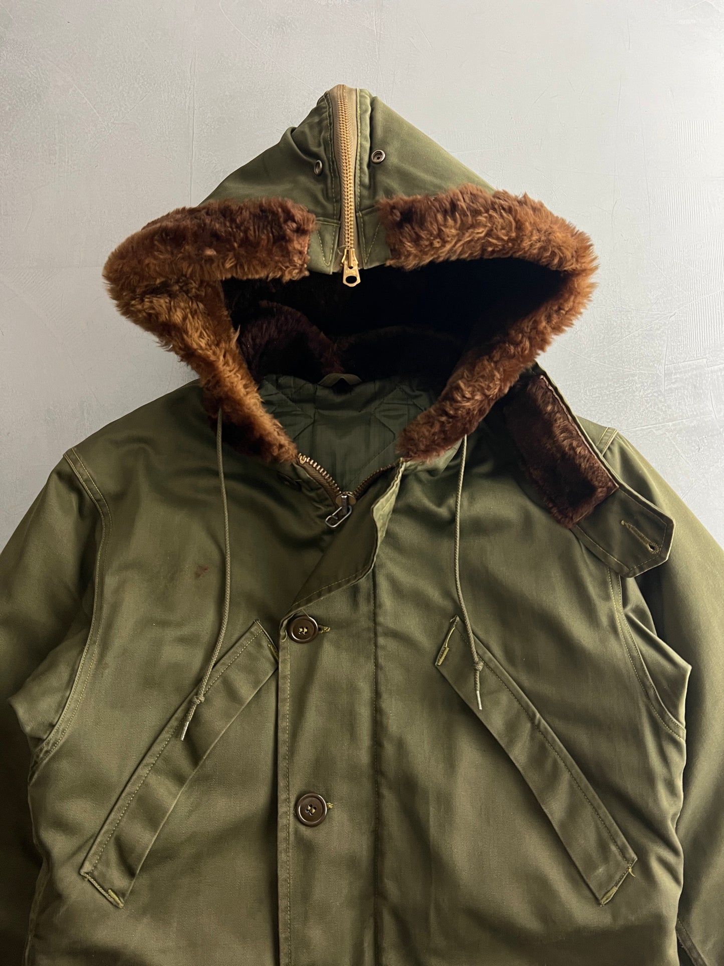 50's U.S. Military Coat w Fur Hood [M]