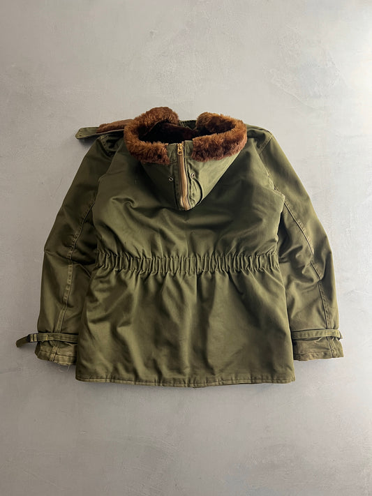 50's U.S. Military Coat w Fur Hood [M]