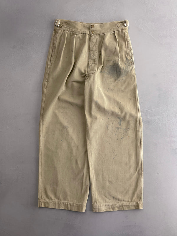 50's Aus Military Press Stud Pants [30"]