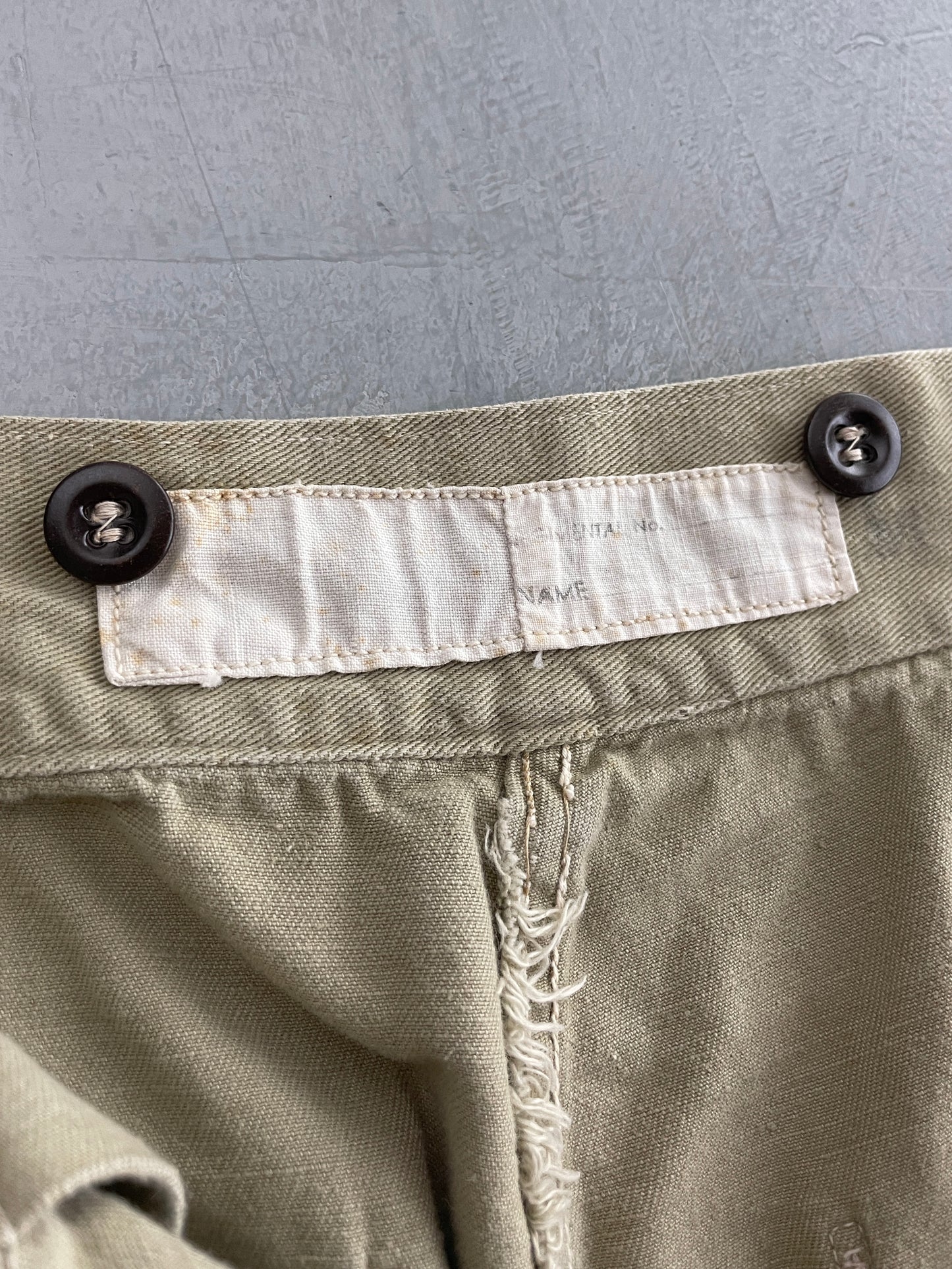 50's Aus Military Press Stud Pants [30"]